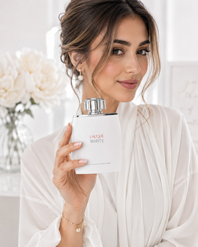 عطر زنانه لالیک وایت 🤍 حجم 30میل